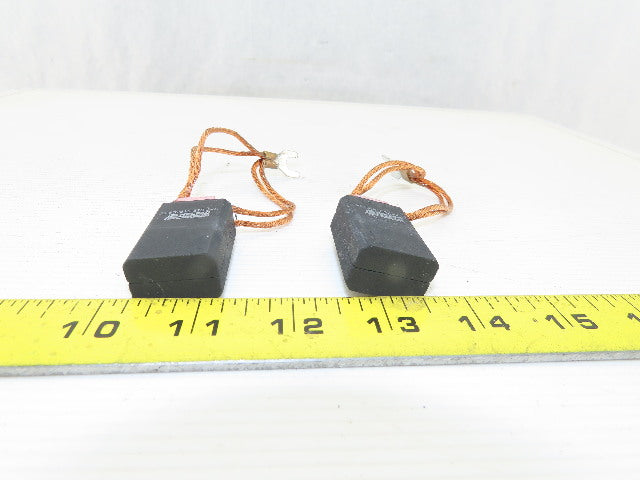 Helwig 30-639815-870-2-01 5/8" T 15/16" W 1-7/16" Long Carbon Brush Lot Of 2