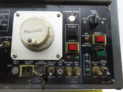 Hitachi Seiki CNC Turning Center HMI Operator Panel Fanuc O-TT Display