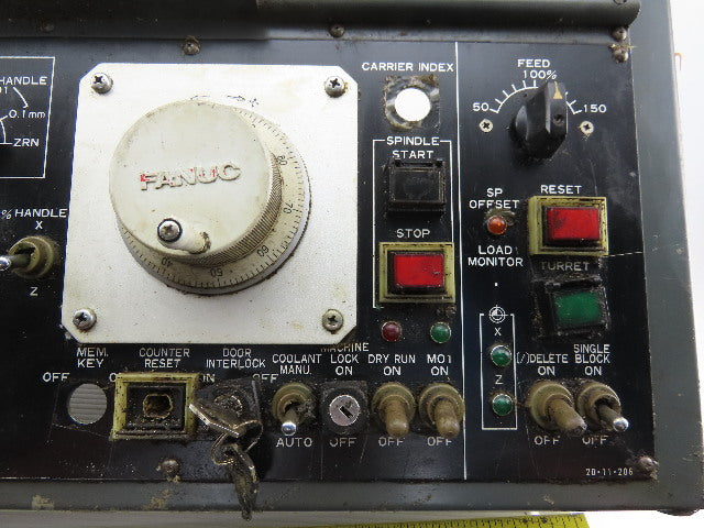 Hitachi Seiki CNC Turning Center HMI Operator Panel Fanuc O-TT Display