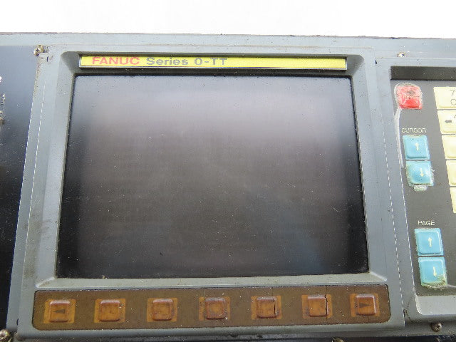 Hitachi Seiki CNC Turning Center HMI Operator Panel Fanuc O-TT Display