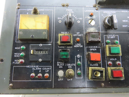 Hitachi Seiki CNC Turning Center HMI Operator Panel Fanuc O-TT Display