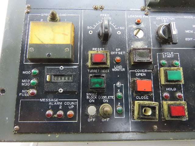 Hitachi Seiki CNC Turning Center HMI Operator Panel Fanuc O-TT Display