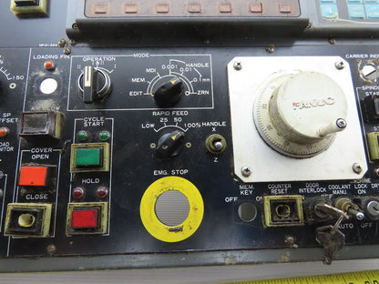 Hitachi Seiki CNC Turning Center HMI Operator Panel Fanuc O-TT Display