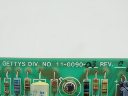 Gettys 11-0090-03 REV C PCB Circuit Board Card