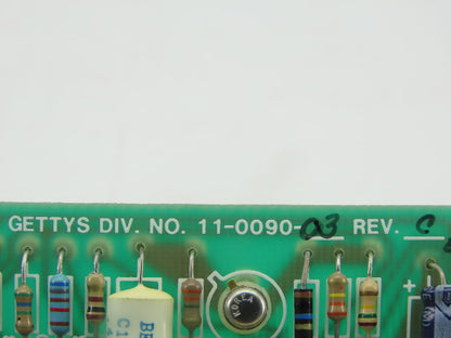 Gettys 11-0090-03 REV C PCB Circuit Board Card
