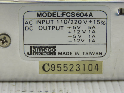 Jameco FCS604A 110/220V Input DC 5/12V Output Power Supply