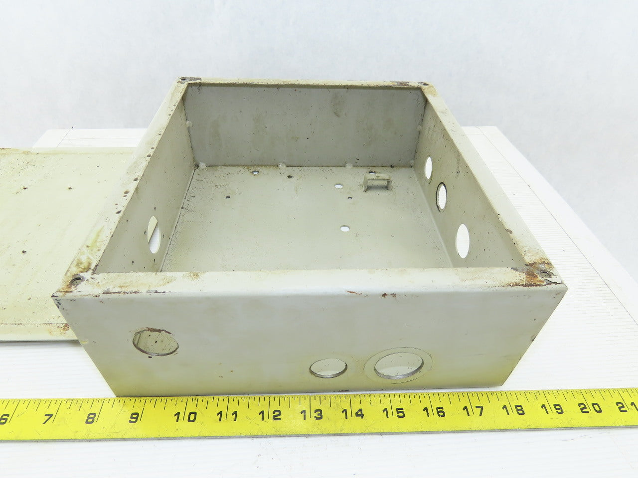 11"x10"x4" Electrical enclosure With 2 Holes 7/8"  And 3 holes 1 1/8