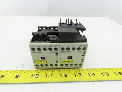 Siemens 3RT1016-1KB41 600V 3Ph 5Hp Contactor Relay Set With Bridge
