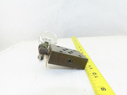 ISO 4401 Size Sandwich Pressure Monitoring Valve Section