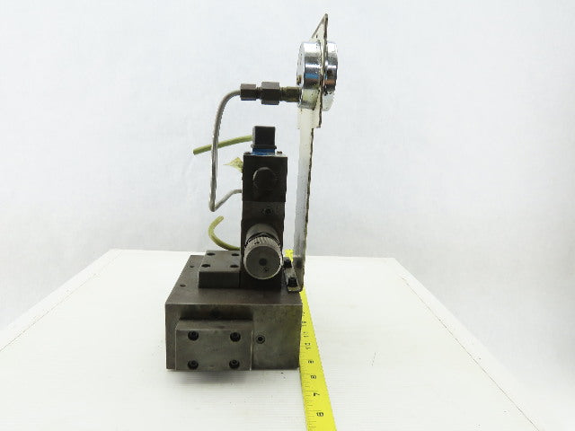 Vickers DG4V-3-2A-M-U1-1-7-50 Pressure Regulated Hydraulic Valve Stack Assembly