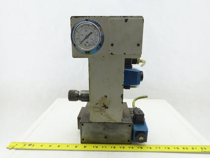 Vickers DG4V-3-2A-M-U1-1-7-50 Pressure Regulated Hydraulic Valve Stack Assembly
