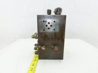 14 Port Hydraulic Manifold ISO 4401 Size Section For 4 Port Valve