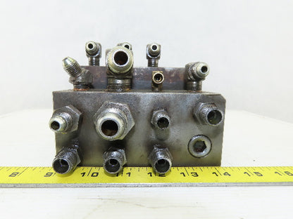 16 Port Compact Stacked Steel Hydraulic Manifold