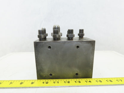 16 Port Compact Stacked Steel Hydraulic Manifold