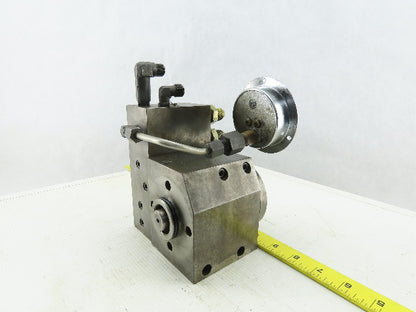 4 Port Hydraulic Manifold 3 Valve Section Pressure Reducing Flange