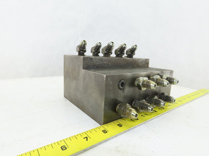 16 Port Steel Hydraulic Manifold