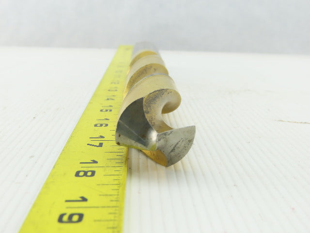 1-1/8", 118° Point, Twist Spiral 2 Flute, HSS, Extra Length Drill Bit 10-1/2" OAL