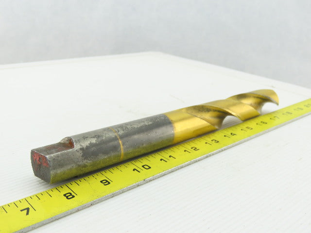 1-1/8", 118° Point, Twist Spiral 2 Flute, HSS, Extra Length Drill Bit 10-1/2" OAL