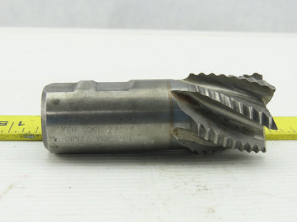 1-1/2" Dia, 8.162 Lead, Coarse , 1-3/8" LOC, 6 Flute Roughing Square End Mill