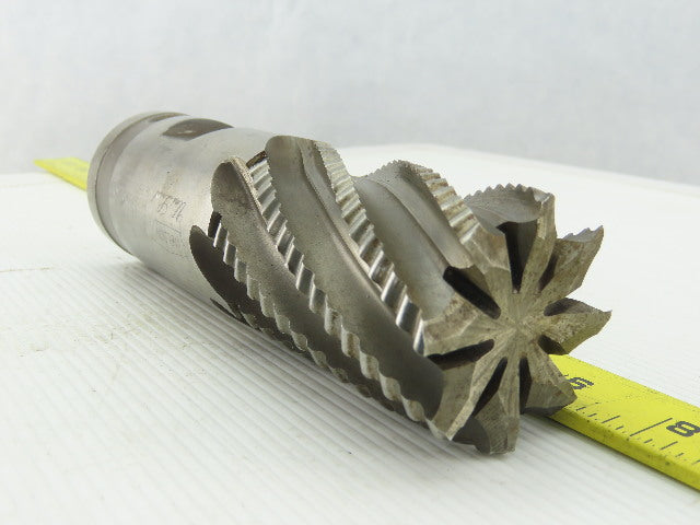 Weldon 2" Dia, Coarse , 3" LOC, 8 Flute Roughing Square End Mill 6-1/2" OAL