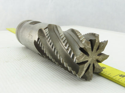 Weldon 2" Dia, Coarse , 3" LOC, 8 Flute Roughing Square End Mill 6-1/2" OAL