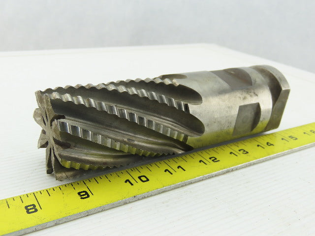 Weldon 2" Dia, Coarse , 3" LOC, 8 Flute Roughing Square End Mill 6-1/2" OAL