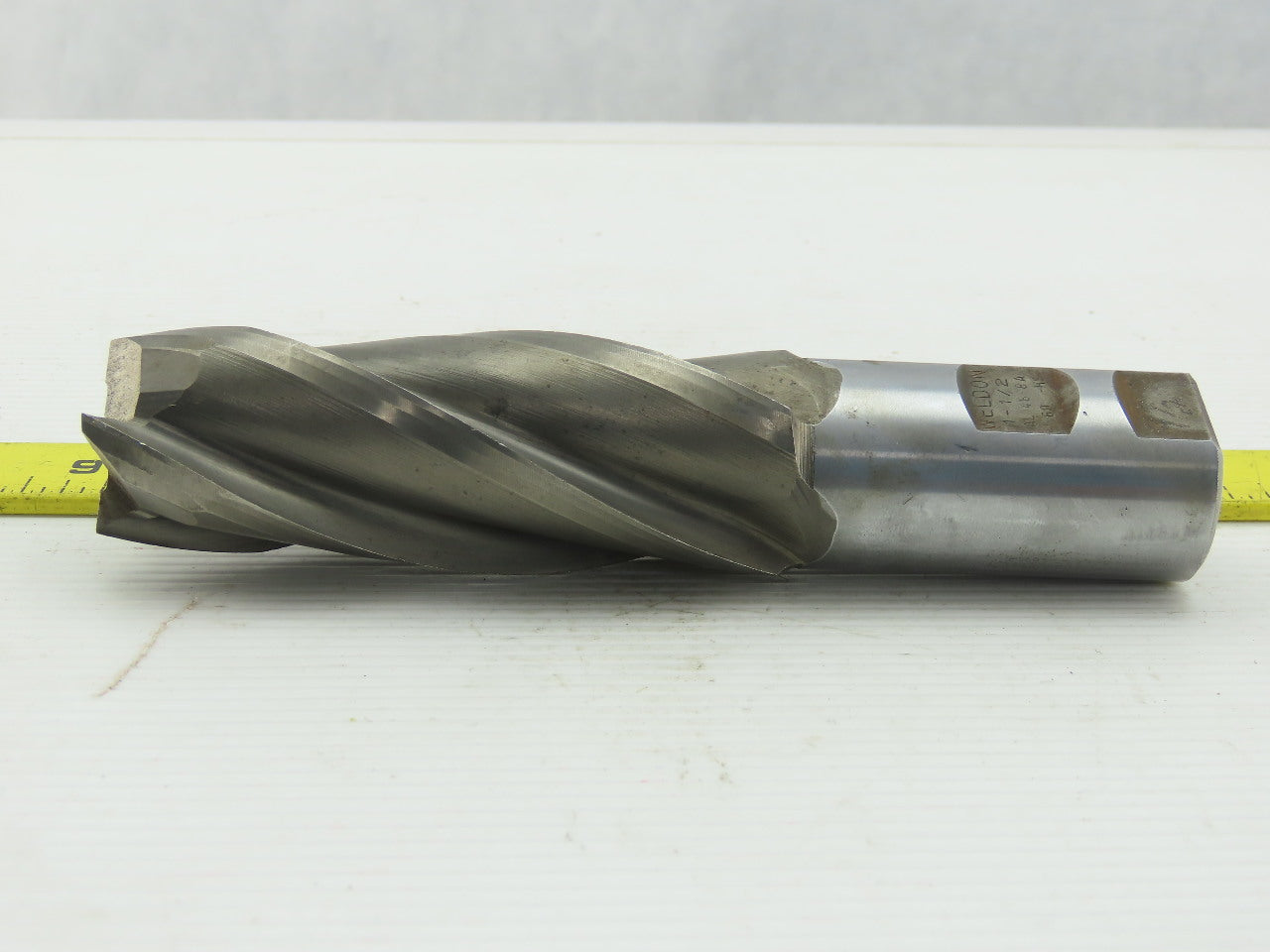 Weldon Milling End Mill 4 Flute 1-1/2" Dia 1-1/4" SHK 4" LOC 6-1/2" OAL