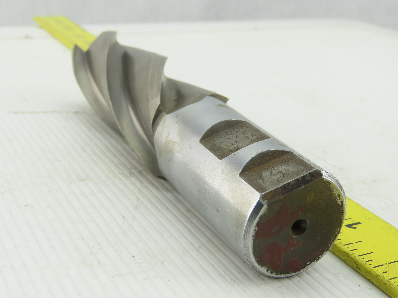 Weldon Milling End Mill 4 Flute 1-1/2" Dia 1-1/4" SHK 4" LOC 6-1/2" OAL