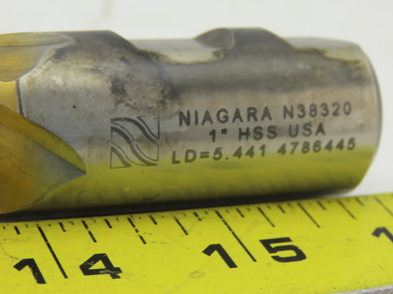 Niagara 1" HSS, 5.441 Lead Square End Mill 4-Flute 8-1/2 OAL, 6" LOC