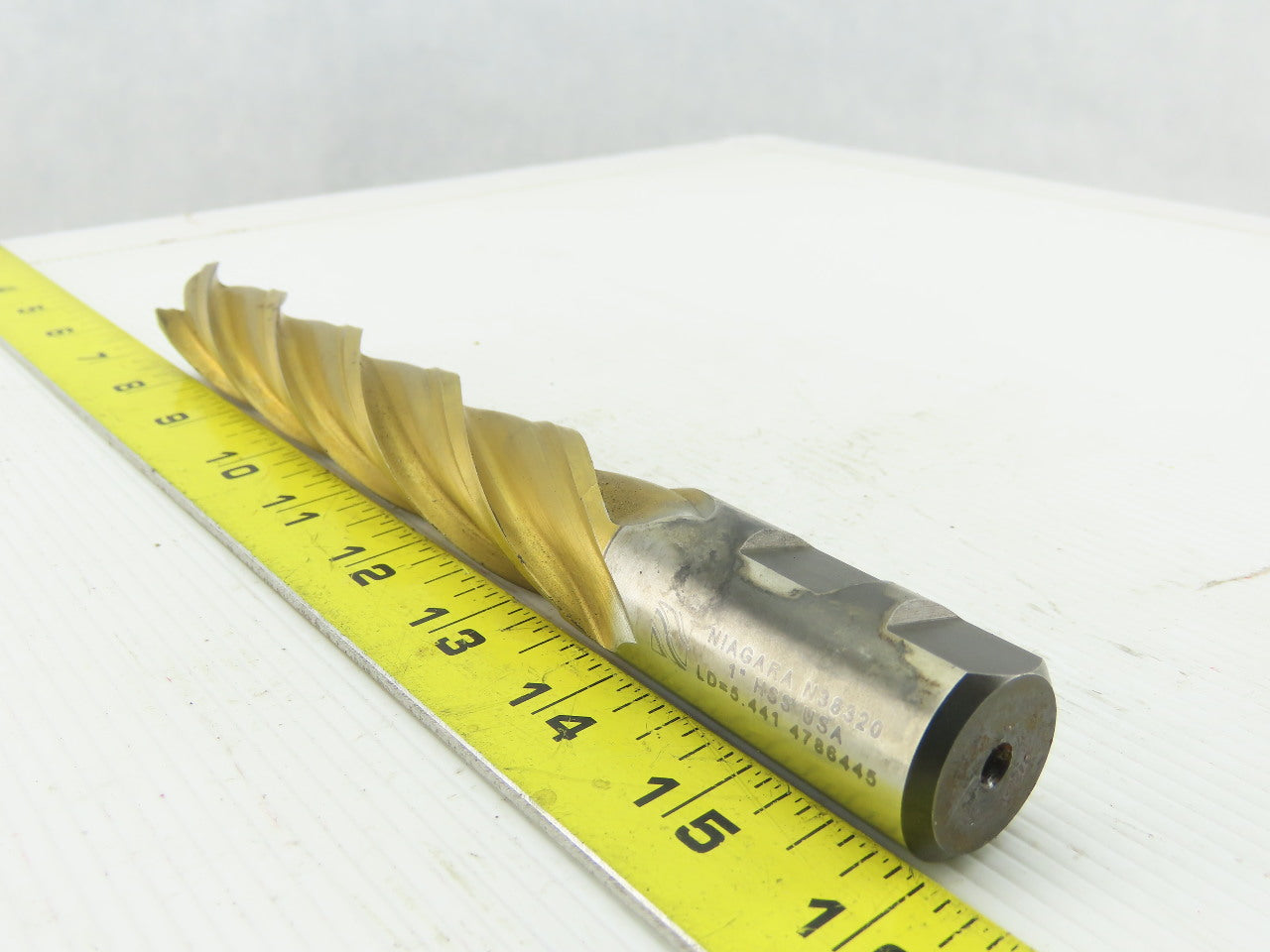 Niagara 1" HSS, 5.441 Lead Square End Mill 4-Flute 8-1/2 OAL, 6" LOC