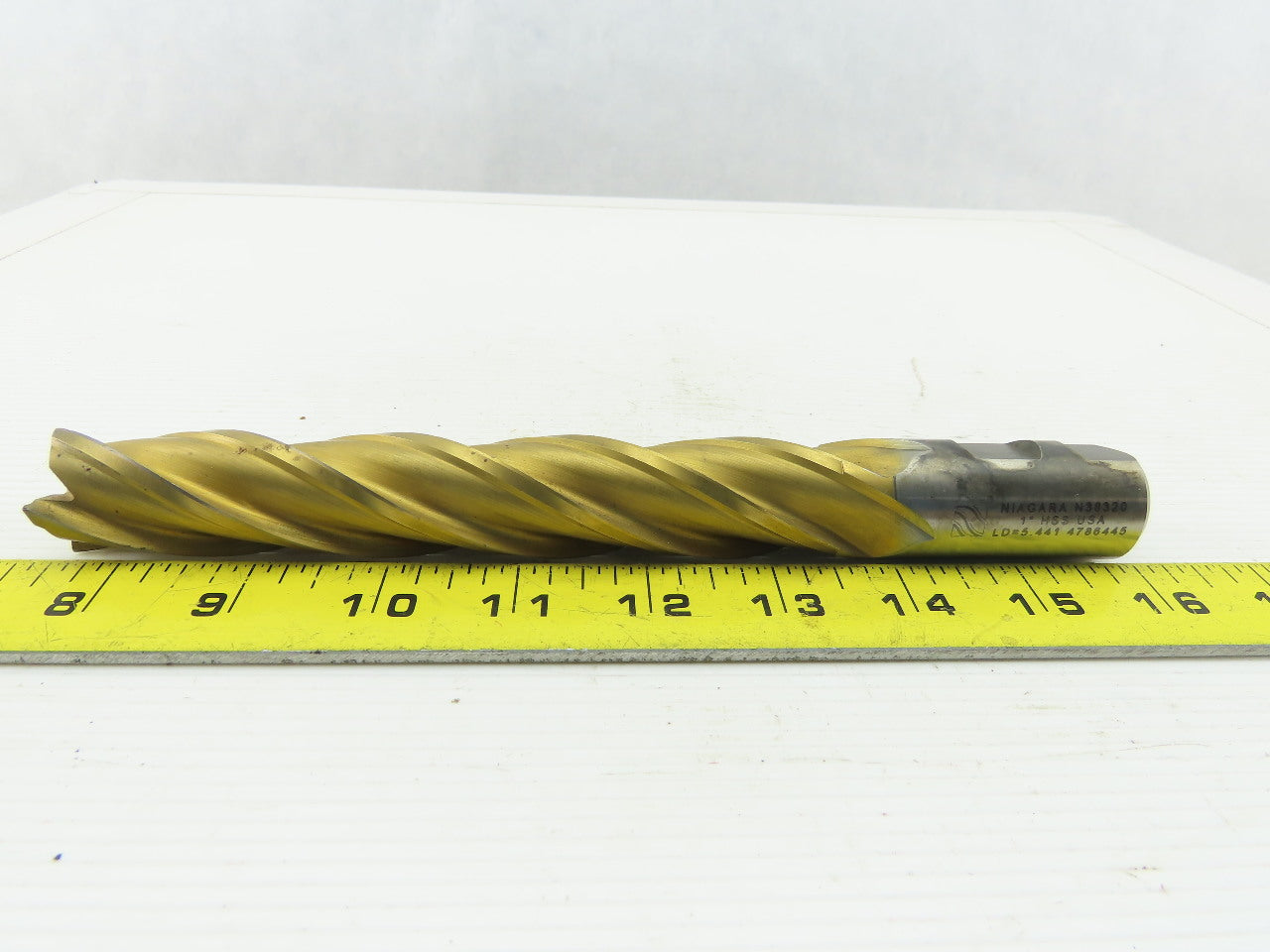 Niagara 1" HSS, 5.441 Lead Square End Mill 4-Flute 8-1/2 OAL, 6" LOC