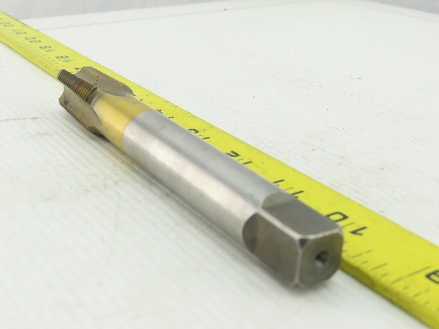 1203S22W 1/2-14 x 6" NPT 4 Flute Tin Coated Extension Hand Tap