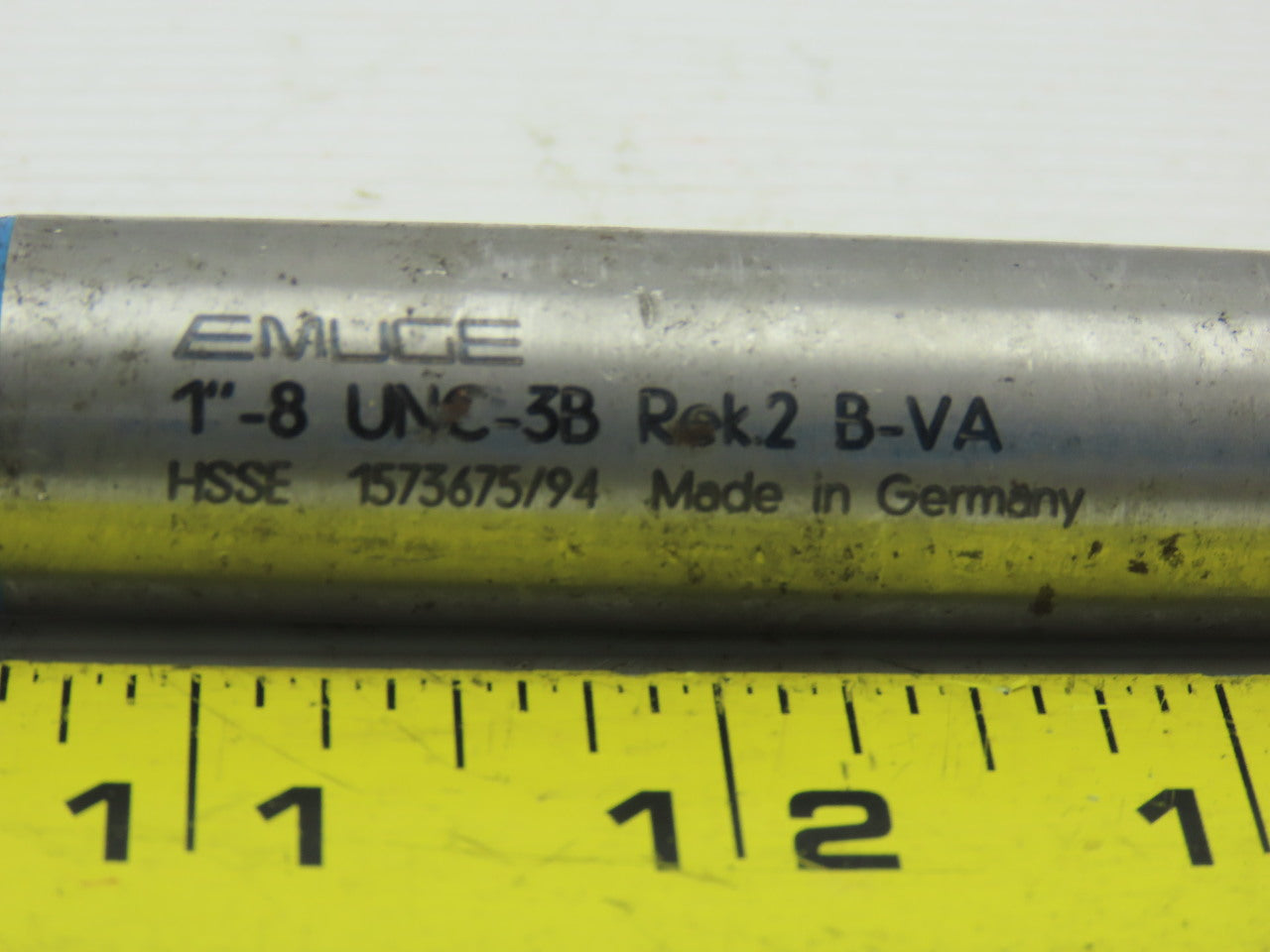 Emuge Rek2 B-VA 1-8 UNC-3B Machine Plug Hand Tap Cobalt HSSE 11°17'/400