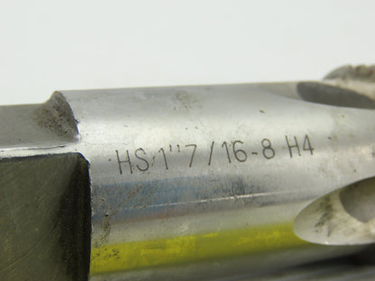1-7/16-8 H4 HS 4 Flute Plug Hand Tap