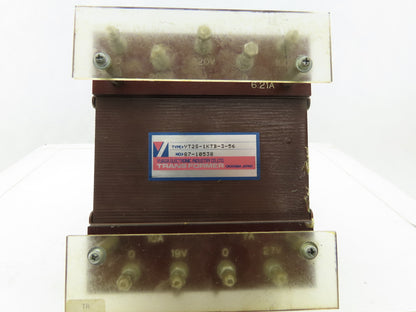 Yuasa YT2S-1KTB-3-56 200/220-100V Primary 19/27V Secondary Transformer