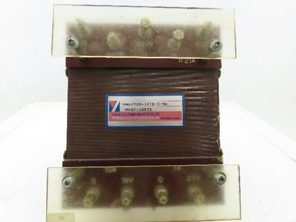 Yuasa YT2S-1KTB-3-56 200/220-100V Primary 19/27V Secondary Transformer