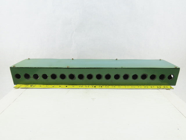 25-1/2" x 4-3/4" x 3" 18 Port Junction Electrical Hydraulic Valve Box