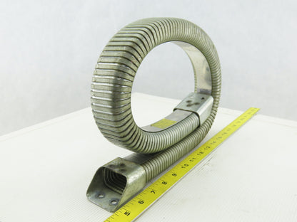 1061493 2-1/4" x 1" Enclosed Galvanized Cable Carrier Drag Chain 34" OAL