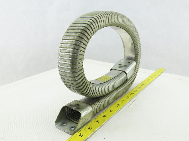 1061493 2-1/4" x 1" Enclosed Galvanized Cable Carrier Drag Chain 34" OAL
