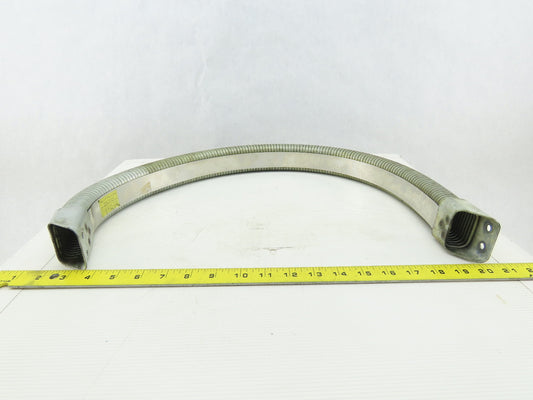 1061493 2-1/4" x 1" Enclosed Galvanized Cable Carrier Drag Chain 34" OAL