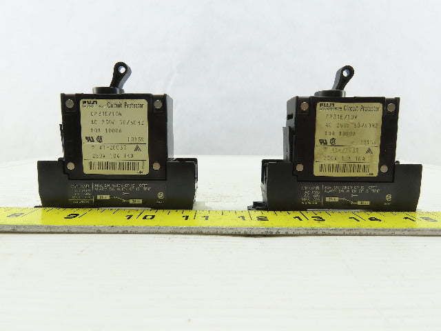 Fuji CP31E/10W 10A 250VAC 50/60Hz Circuit Breaker Lot Of 2