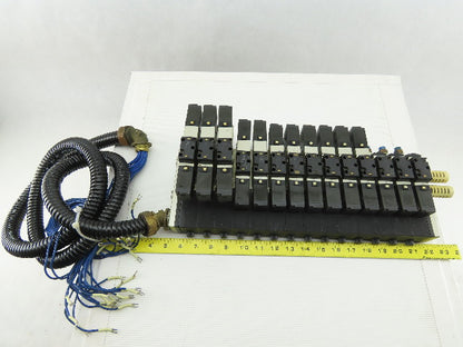 SMC VF2-4-FHG-D3Z Pneumatic Solenoid Operated Logic Valve Bank 24VDC