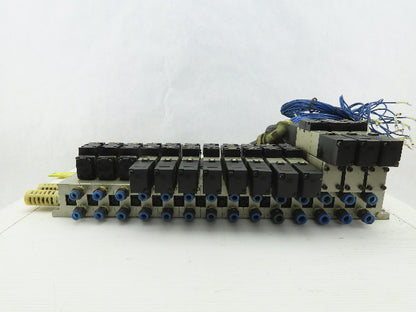 SMC VF2-4-FHG-D3Z Pneumatic Solenoid Operated Logic Valve Bank 24VDC