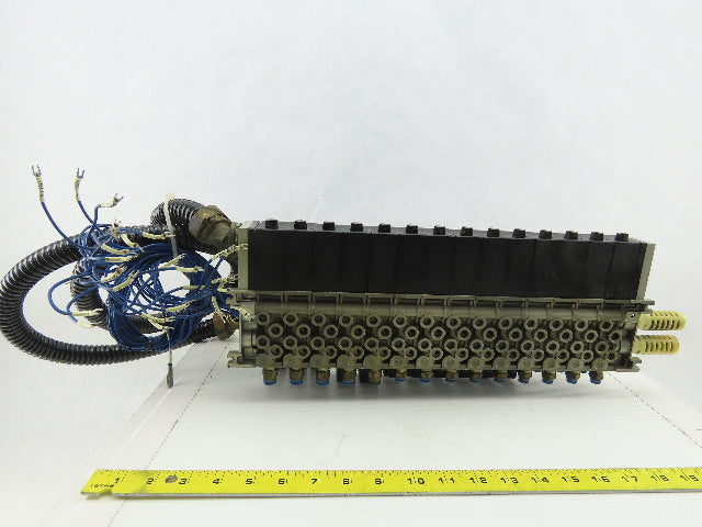 SMC VF2-4-FHG-D3Z Pneumatic Solenoid Operated Logic Valve Bank 24VDC