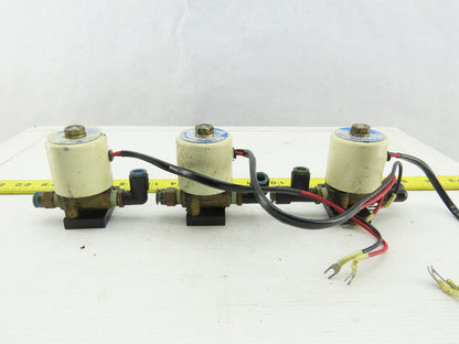SMC VTW2105 0-10 PSI 24VDC 1/4" Solenoid Valve Lot Of 3