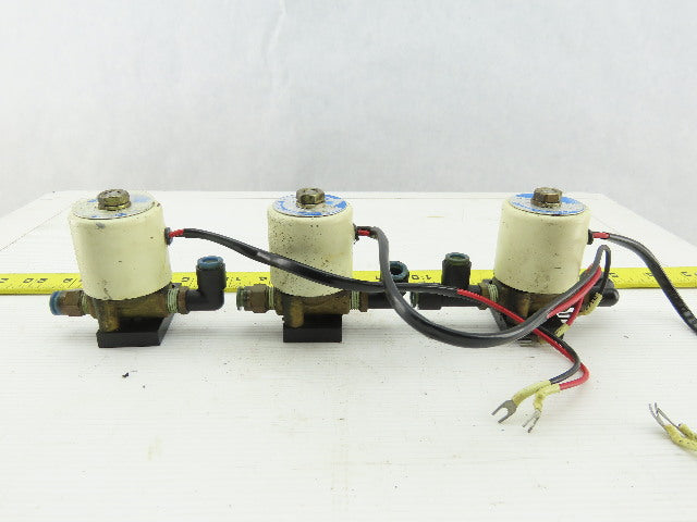 SMC VTW2105 0-10 PSI 24VDC 1/4" Solenoid Valve Lot Of 3