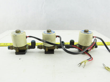 SMC VTW2105 0-10 PSI 24VDC 1/4" Solenoid Valve Lot Of 3