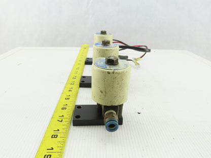 SMC VTW2105 0-10 PSI 24VDC 1/4" Solenoid Valve Lot Of 3