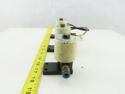 SMC VTW2105 0-10 PSI 24VDC 1/4" Solenoid Valve Lot Of 3