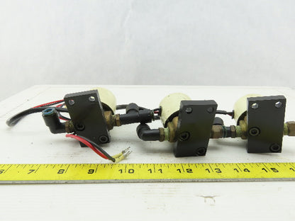 SMC VTW2105 0-10 PSI 24VDC 1/4" Solenoid Valve Lot Of 3